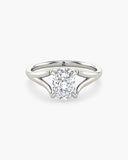 Esme Elongated Cushion Split Shank Diamond Ring