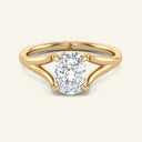 Esme Elongated Cushion Split Shank Lab Grown Diamond Ring