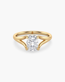 Esme Elongated Cushion Split Shank Diamond Ring