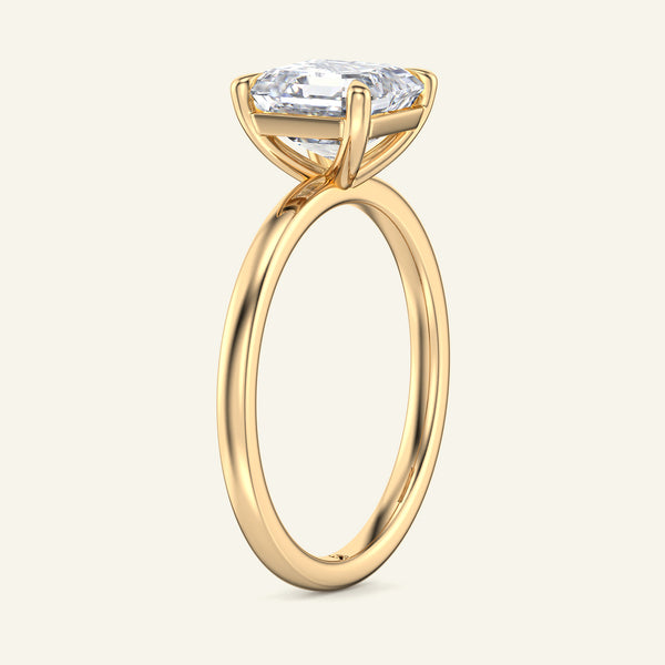 June Asscher Classic Solitaire Lab Grown Diamond Ring