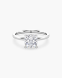 June Cushion Classic Solitaire Diamond Ring