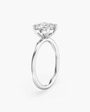 June Cushion Classic Solitaire Diamond Ring
