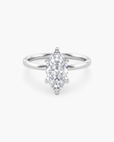 June Marquise Classic Solitaire Diamond Ring | 2 Carat in white gold featuring a marquise-cut lab grown diamond in a timeless solitaire design.