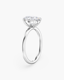 June Oval Classic Solitaire Diamond Ring