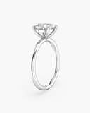 June Oval East-West Classic Solitaire Diamond Ring