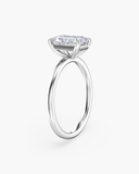June Radiant Classic Solitaire Diamond Ring