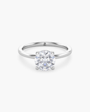 June Round Classic Solitaire Diamond Ring