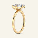 June Tilted Pear Classic Solitaire Lab Grown Diamond Ring