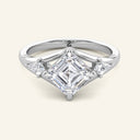 Paragon Asscher Three Stone Lab Grown Diamond Ring