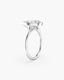 Remi Tilted Pear Bezel Solitaire Diamond Ring