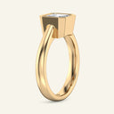 Terra Asscher Heavy Bezel Diamond Ring