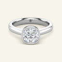 Terra Cushion Heavy Bezel Lab Grown Diamond Ring