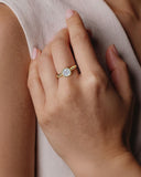 Terra Cushion Heavy Bezel Lab Grown Diamond Ring