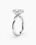 Titan Oval Wide Shank Solitaire Diamond Ring