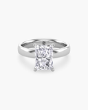 Titan Radiant Wide Shank Solitaire Diamond Ring