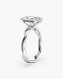 Titan Radiant Wide Shank Solitaire Diamond Ring