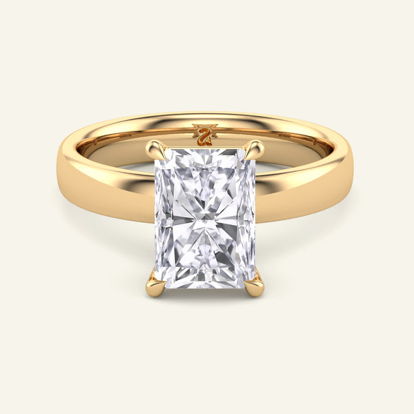 Titan Radiant Wide Shank Solitaire Lab Grown Diamond Ring