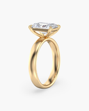 Titan Radiant Wide Shank Solitaire Diamond Ring