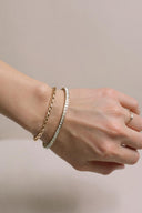 Avery Baguette Tennis Lab Diamond Bracelet