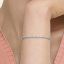 Ellis Round and Emerald Tennis Lab Diamond Bracelet