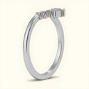 Side view of Harley Lab Diamond Ring in white gold, highlighting the sleek band and raised diamond setting for a refined, modern silhouette.