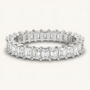 Iris Emerald Eternity Lab Diamond Ring (2 ctw)