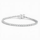 Jude Round Tennis Lab Diamond Bracelet (1 ctw)