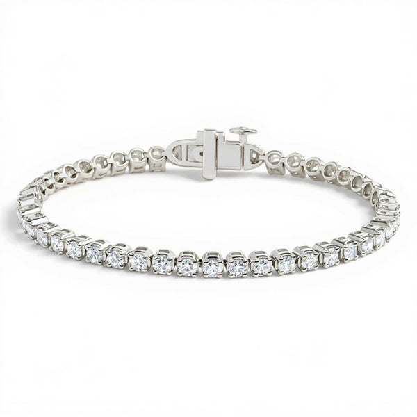 Jude Round Tennis Lab Diamond Bracelet (3 ctw)