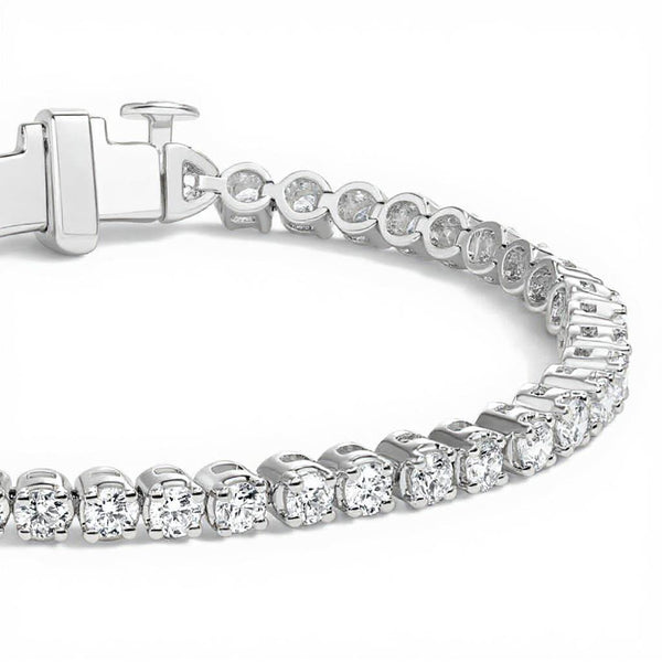 Jude Round Tennis Lab Diamond Bracelet (3 ctw)