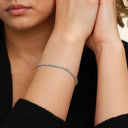 Jude Round Tennis Lab Diamond Bracelet (3 ctw)