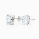 Oval Lab Diamond Four-Prong Stud Earrings (2 ctw)