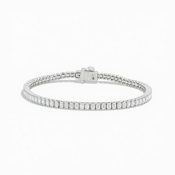 Parker Emerald Tennis Lab Diamond Bracelet (5 ctw)