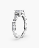 Vesper East-West Emerald Baguette Diamond Ring