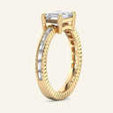 Vesper Emerald Baguette Channel-Set Lab Grown Diamond Ring