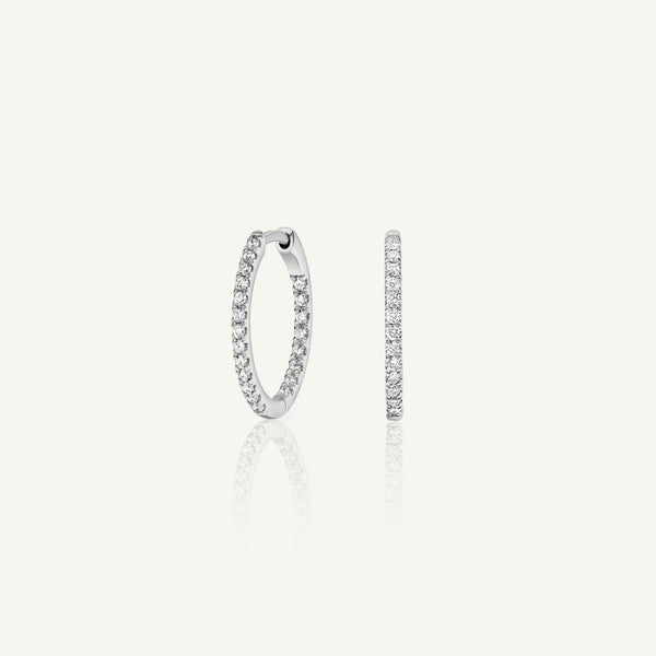 Kaia Small Lab Grown Diamond Huggie Earrings