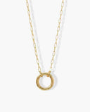 MODERN PAPERCLIP LINK CARABINER NECKLACE