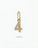 NUMBER '4' PAVÉ DIAMOND CHARM