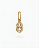 NUMBER '8' PAVÉ LAB GROWN DIAMOND CHARM