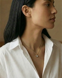 NOIR OVAL DIAMOND CHARM PENDANT