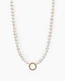 BAROQUE PEARL CARABINER NECKLACE