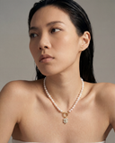 BAROQUE PEARL CARABINER NECKLACE