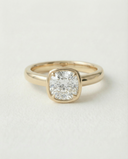 Terra Cushion Heavy Bezel Lab Grown Diamond Ring