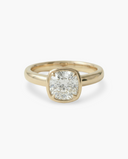 Terra Cushion Heavy Bezel Diamond Ring